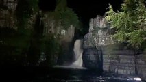 High Force waterfall by night
