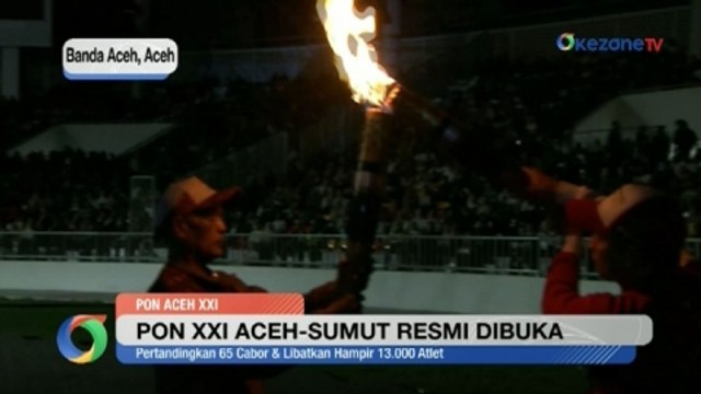 PON XXI Aceh-Sumut Resmi Dibuka, Begini Kemeriahannya