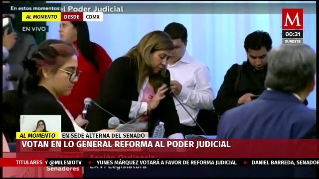 Senadores aprueban en lo general y particular la reforma al Poder Judicial