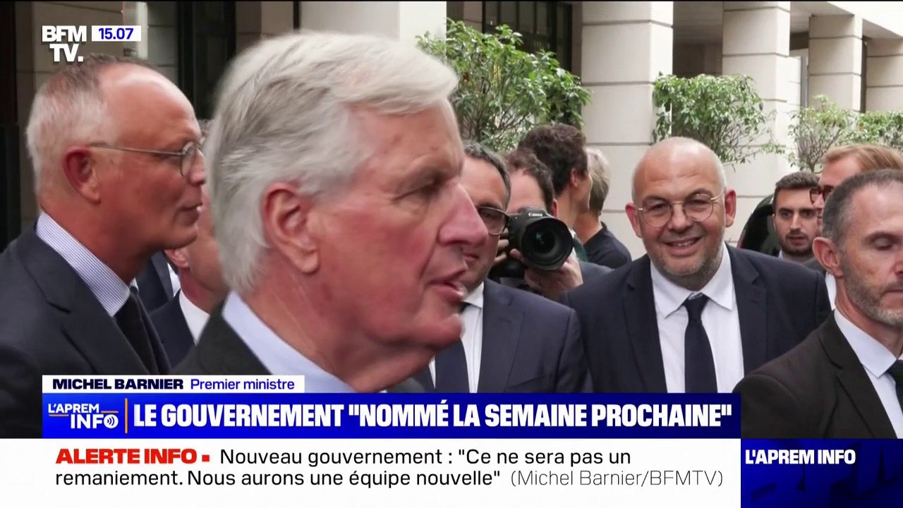 Michel Barnier affirme que son gouvernement sera "une équipe nouvelle" lors de sa venue aux journées parlementaires d'Horizons