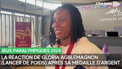 La réaction de Gloria Agblemagnon, médaillée d'argent en lancer de poids aux Jeux paralympiques 2024