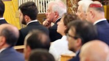 Il presidente Mattarella a Palermo all'uscita dalla chiesa per i funerali della nipote Maria