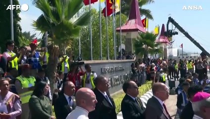 Papa Francesco e' arrivato a Timor Est
