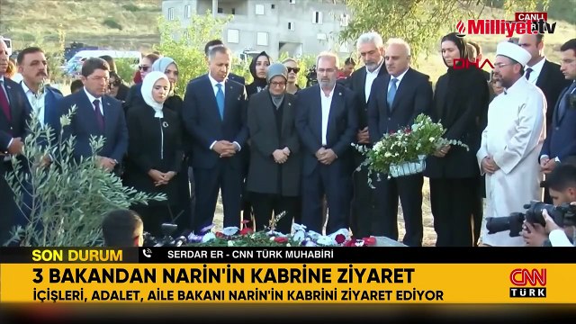 3 bakandan Narin Güran'ın mezarına ziyaret