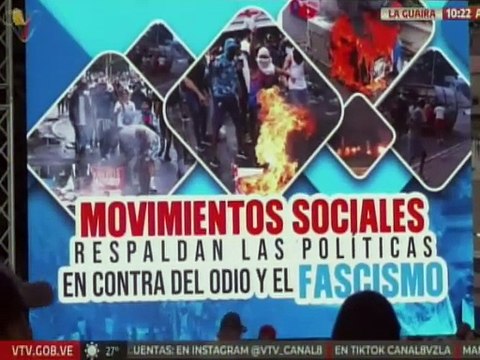 Movimientos sociales de La Guaira alzaron su voz contra el fascismo