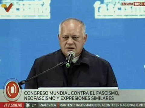 Primer Vpdte. del PSUV Diosdado Cabello: El fascismo es enemigo de los pueblos, no de los gobiernos