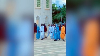 Le Président de la République Bassirou Diomaye Faye en visite à la grande mosquée de Médina Baye