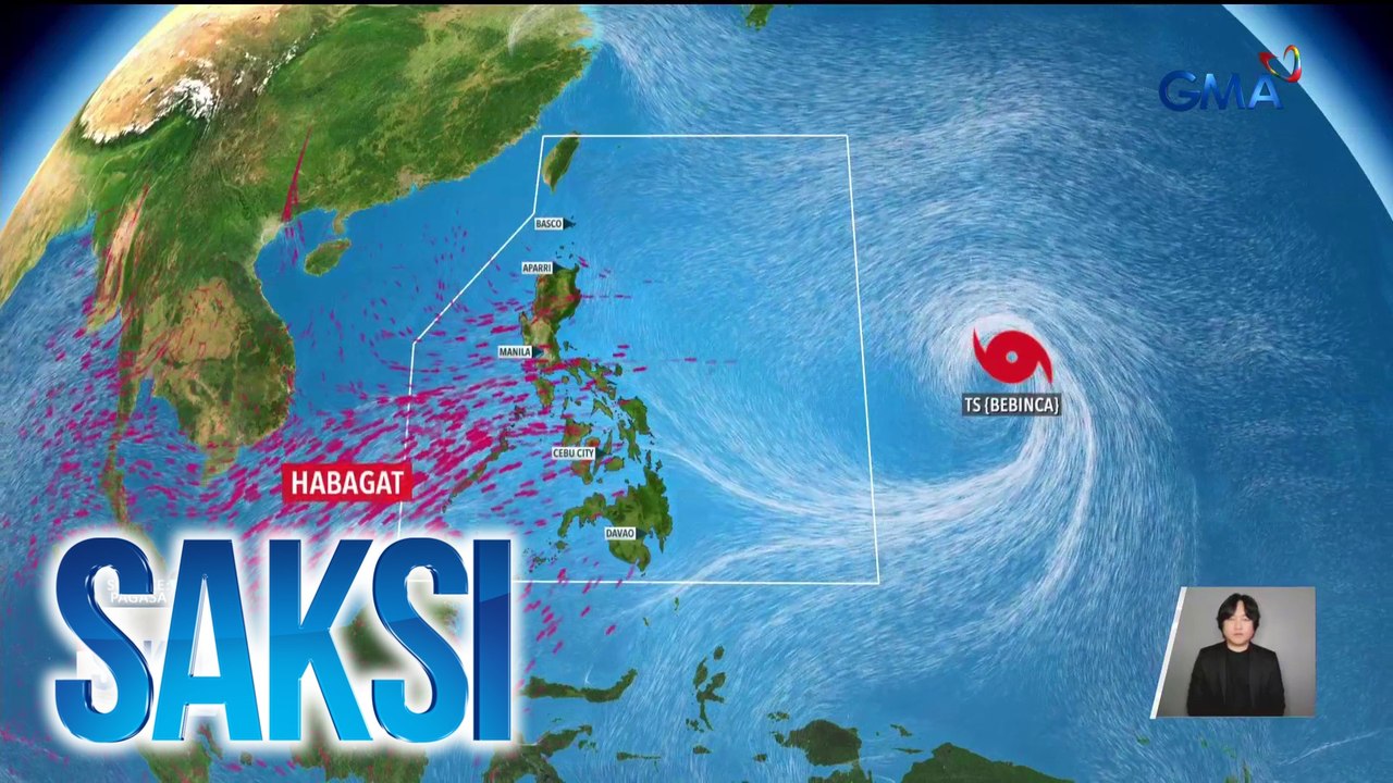 Epekto ng trough o extension ng bagyong may international name na "Bebinca", ramdam na | Saksi