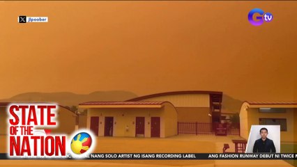 Kalangitan sa California, nagkulay-orange dahil sa kabi-kabilang wildfire | SONA