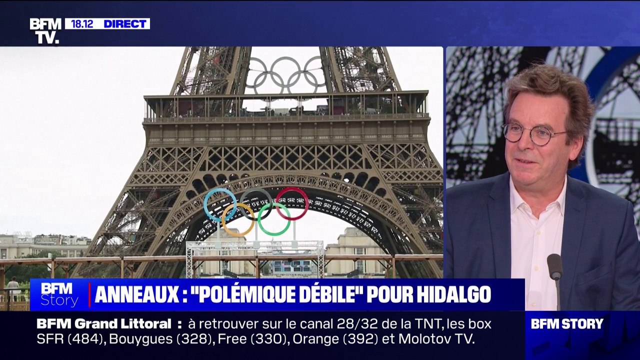 Pour Olivier Berthelot-Eiffel, descendant de Gustave Eiffel, le maintien des anneaux olympique "défigure la tour Eiffel"