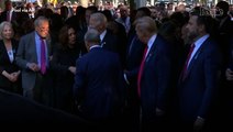 Trump, Biden and Harris Make Rare Joint Appearance at 9/11 Memorial Hours After Presidential Debate