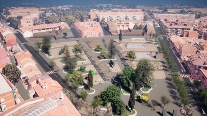 Recreación del proyecto del parque urbano de San Fernando de Henares.