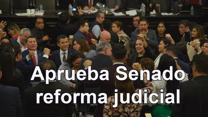 Download Video: Aprueba Senado reforma constitucional al poder judicial con voto de Yunes