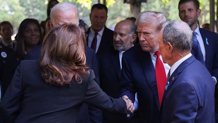 Kamala Harris y Donald Trump se reencuentran en homenaje al 11 de septiembre
