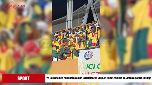 2e journée des éliminatoires de la CAN Maroc 2025 le Bénin célè̀bre sa victoire contre la Libye