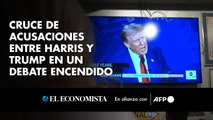 Cruce de acusaciones entre Harris y Trump en un debate encendido