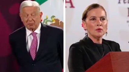 AMLO y su viral gesto luego de que Beatriz Gutiérrez Müller asegurara que son "una pareja felizmente casada"
