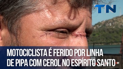 Motociclista é ferido por linha de pipa com cerol no Espírito Santo