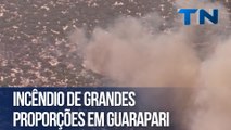 Incêndio de grandes proporções em Guarapari
