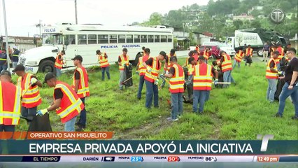 Alcaldía de San Miguelito y la Policía Nacional realizan operativo de limpieza