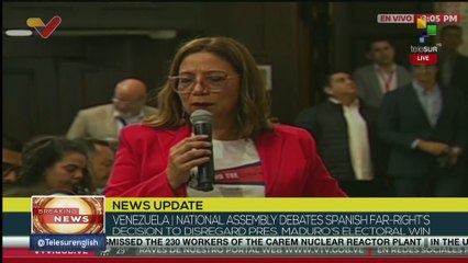 Tania Diaz:  We have a Revolution that represents the Venezuelan people