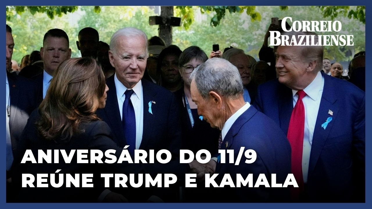 Aniversário do 11 de Setembro reúne Donald Trump e Kamala Harris