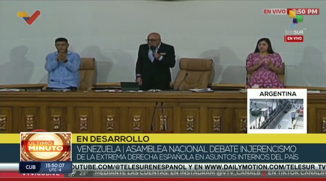 Parlamento venezolano exige al Estado romper relaciones con España