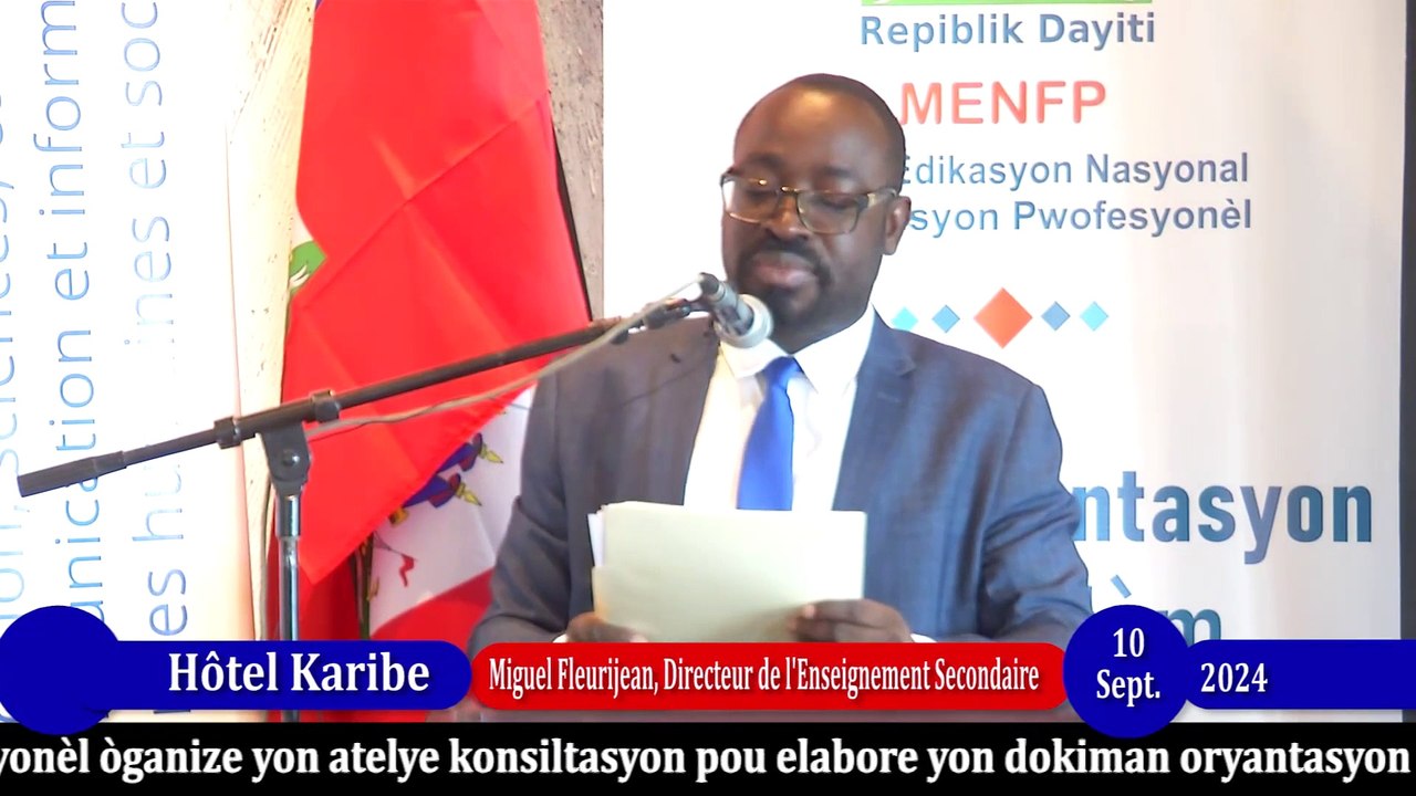 Bati Ayiti.- Atelye pou elabore yon dokiman oryantasyon sou filyè teknolojik nouvo segondè.