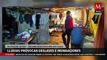 Lluvias devastan Michoacán: Deslaves e inundaciones en los municipios de Tzitzio y Huetamo