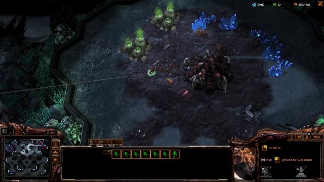 [StarCraft 2] No.0260 Normal-Level ZERG player fights Hard A.I., LOSS [Crawlers' Day]