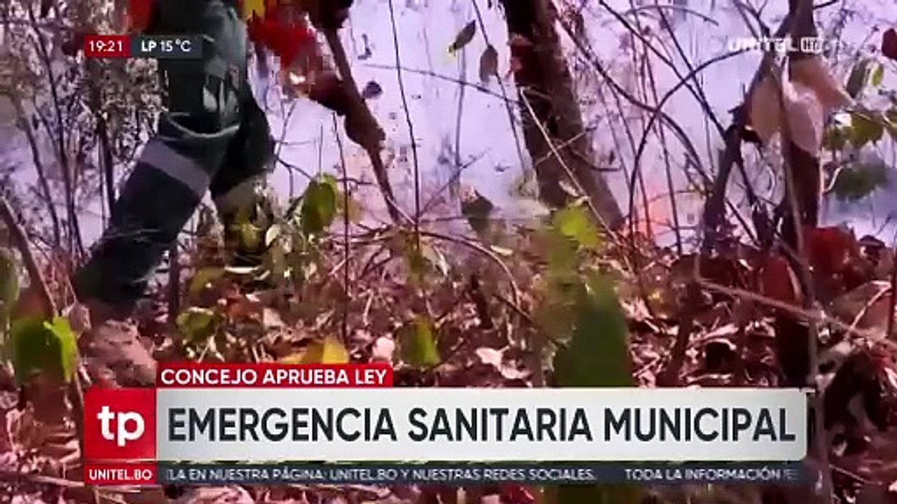 Aprueban declaratoria de emergencia sanitaria en la capital cruceña debido a los incendios y humareda