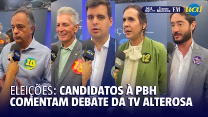 Candidatos à PBH falam sobre pontos mais críticos do debate na TV Alterosa