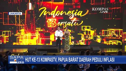 Selamat! Papua Barat Dapat Apresiasi Daerah Peduli Inflasi di HUT ke-13 KompasTV