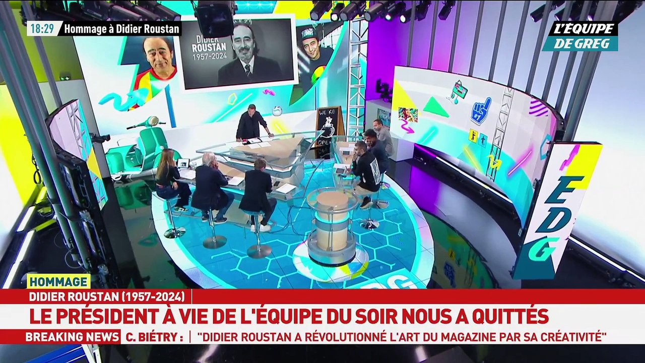 Disparition du journaliste sportif Didier Roustan  - Le chroniqueur sportif Bertrand Latour craque et fond en larmes en direct : "Je suis fier d'avoir travaillé avec Didier. C'était un homme libre !"