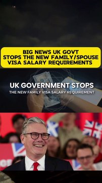 Good News UK Govt stop the New UK family Visa Salary requirements