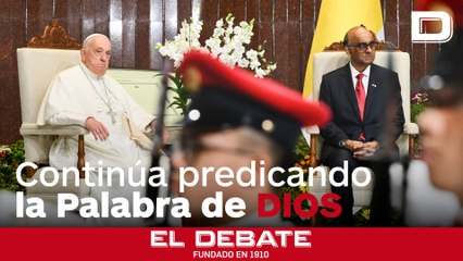 El solemne recibimiento del Papa por el presidente de Singapur
