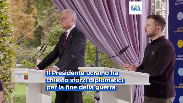 Ucraina, Zelensky richiama l'attenzione del mondo sulla Crimea: Meloni, Italia al vostro fianco