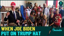 Shocking Biden VIDEO| Biden Dons 'Trump 2024' Hat In Pennsylvania, Internet Says 'He's MAGA Now'