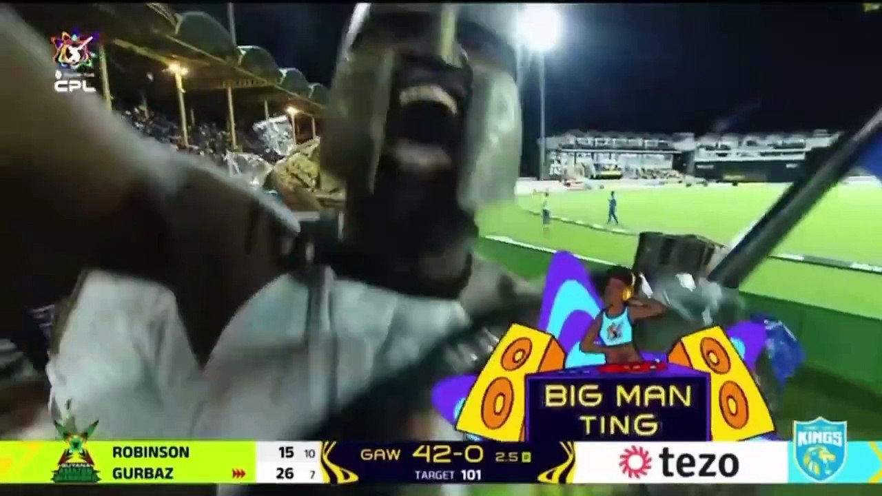 Rahmanullah Gurbaz batting today in the cpl 47 (19)
