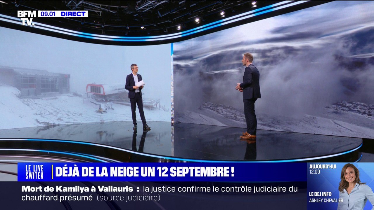 Premières chutes de neige à l'Alpe d'Huez et à Val-d'Isère