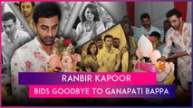 Ranbir Kapoor Performs Ganesh Visarjan Puja With Mom Neetu Kapoor As They Bid Farewell To Bappa