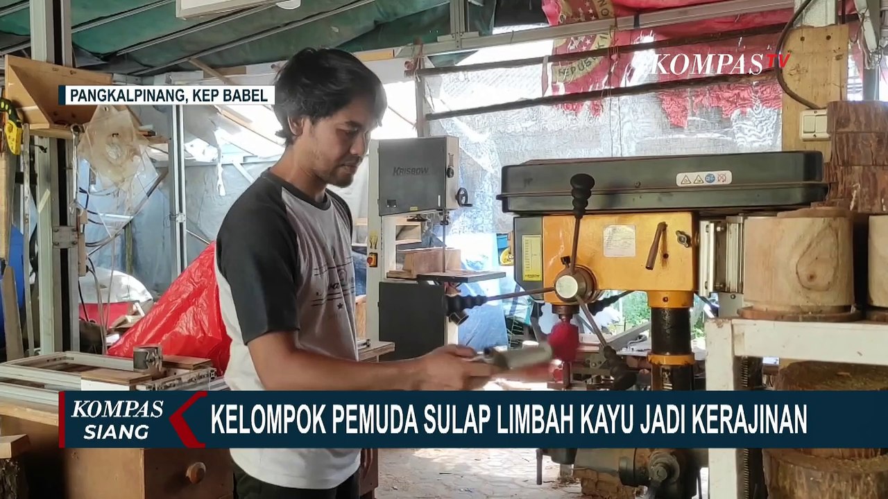 Kelompok Pemuda di Kota Pangkalpinang Babel Sulap Limbah Kayu Jadi Kerajinan Bernilai Jual!