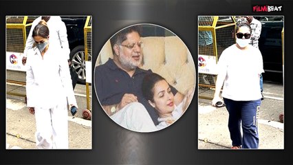 Malaika Arora Father Funeral:पिता का अंतिम संस्कार कर मां के पास वापस लौटीं बेटियां मलाइका और अमृता