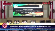 Paripurna HJKS Ke-154, Bupati Minta Kinerja DPRD Kabupaten Sukabumi Dievaluasi