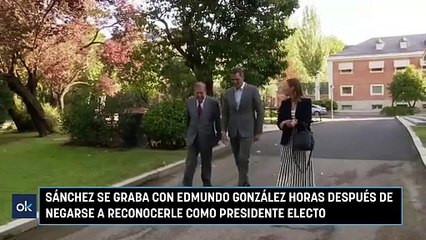 Sánchez se graba con Edmundo González horas después de negarse a reconocerle como presidente electo