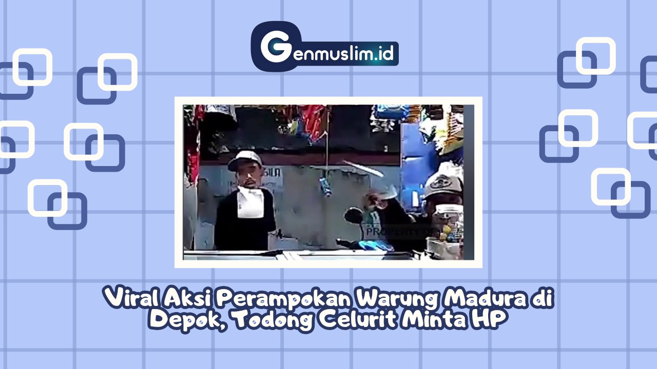Viral Aksi Perampokan Warung Madura di Depok, Todong Celurit Minta HP