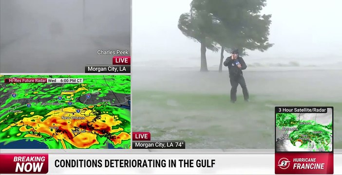 Hurricane Francine Makes Landfall in Louisiana