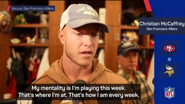 'My mentality is to play' - McCaffrey hoping to make Niners return in Week 2