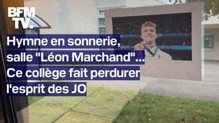 Salle "Léon Marchand", hymne des Jeux en sonnerie... Ce collège de Villeurbanne fait perdurer l'esprit des JO