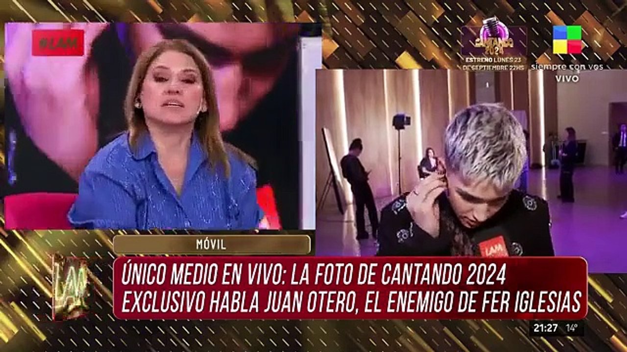 Juan Otero, el hijo de Florencia Peña, cruzó a Fernanda Iglesias en LAM